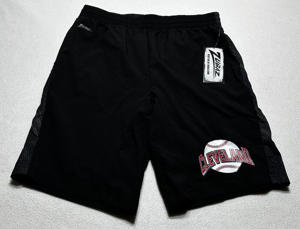Cleveland Guardians Indians Mens Large Athletic Shorts Zubaz MLB NWT Baseball